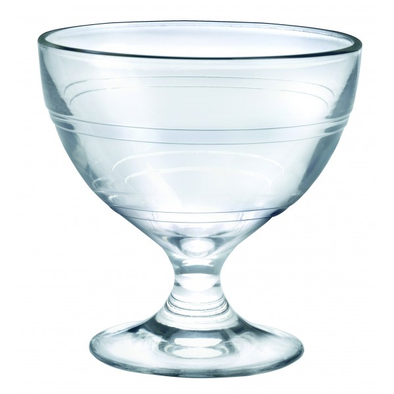 glass french coupe clear