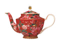teapot silk red 1L