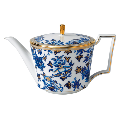 teapot blue hibiscus