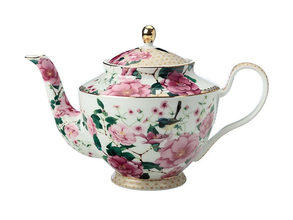 teapot silk white 1L