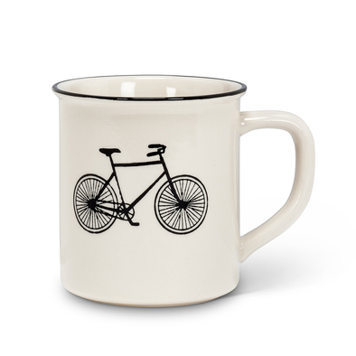mug bicycle ivory