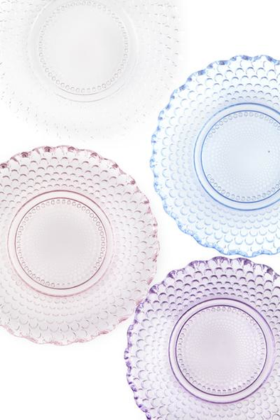 mindful dish glass petit point clear