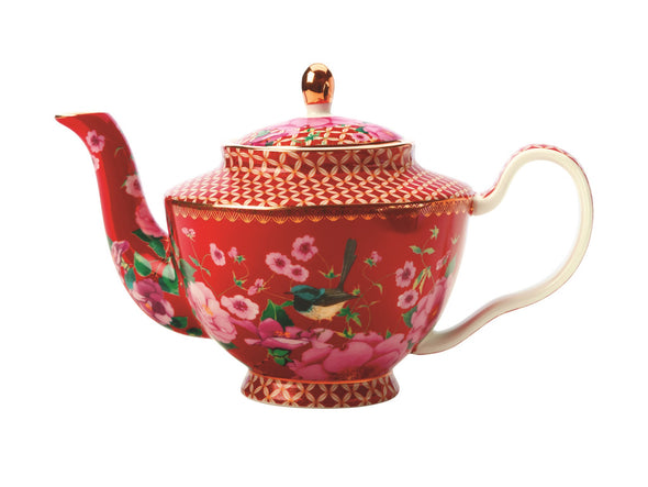 teapot silk red 500ml