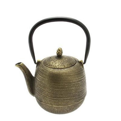 teapot cast iron jujube gold