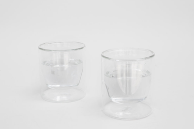 glass double-wall clear 6oz